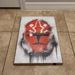 Displate Star Wars Clone Trooper Graffiti Metal Poster